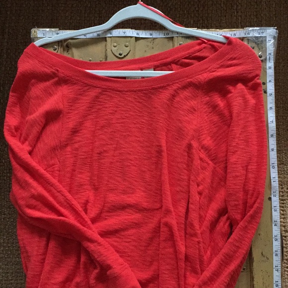 LUCY & LAUREL STRETCH RED BOHO OVERSIZED TOP S - Picture 10 of 11